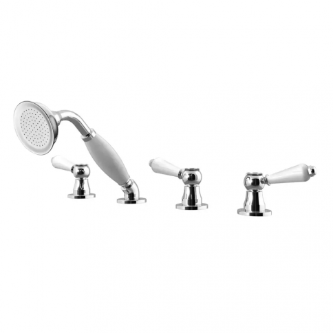 Bruma Clássico Shower mixer with handshower - 2 outlets, Old Brass