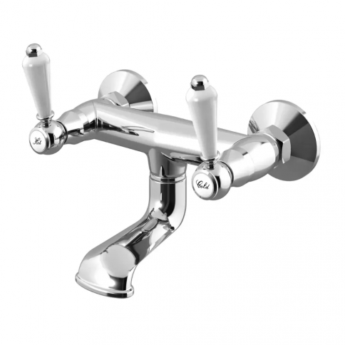Bruma Clássico Wall bath filler mixer, Chrome