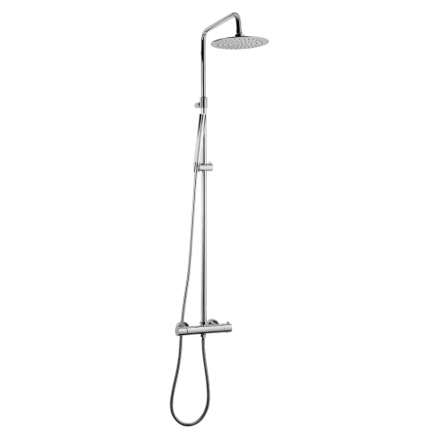 Bruma Elo Thermostatic shower system with UltraThin Inox shower head and adjustable shower rail, Morning Mist
