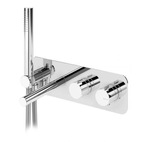 Bruma Venus Thermostatic mixer with bath spout and handshower set Elo, Night Sky